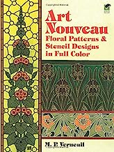 Book Cover Art Nouveau Floral Patterns and Stencil Designs in Full Color (Dover Pictorial Archive)