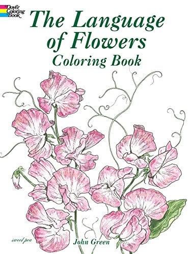 Book Cover The Language of Flowers Coloring Book (Dover Nature Coloring Book)