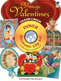 Book Cover Vintage Valentines CD-ROM and Book (Dover Electronic Clip Art)
