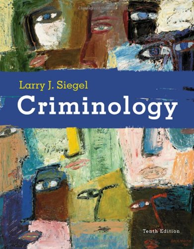 Book Cover Criminology (Available Titles CengageNOW)