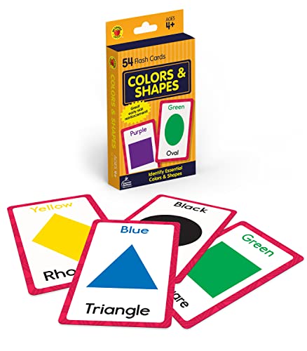 Book Cover Carson Dellosa Colors and Shapes Flash Cards for Toddlers 2-4 Years, Shape Flash Cards and Primary Colors for Preschool, Kindergarten, Educational Games for Kids Ages 4+