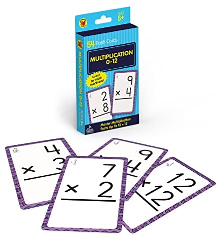 Book Cover Carson Dellosa Multiplication Flash Cards 3rd Grade, 4th Grade and 5th Grade, Times Table Flash Cards, Multiplication Flash Cards 0-12, Times Table Facts for Ages 8+