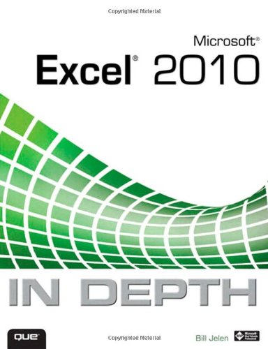Book Cover Microsoft Excel 2010 In Depth