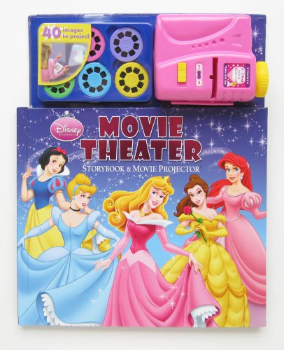 Book Cover Disney Princess Movie Theater Storybook and Movie Projector