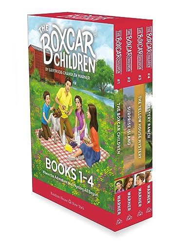 Book Cover The Boxcar Children Books 1-4 ( Cover may Vary )
