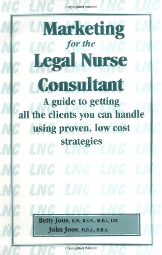 Book Cover Marketing for the Legal Nurse Consultant