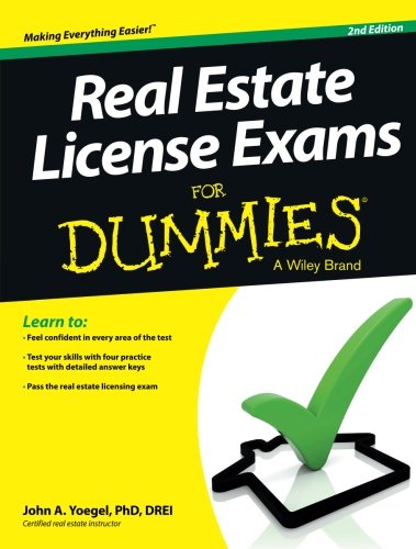 Book Cover Real Estate License Exams for Dummies: Second Edition