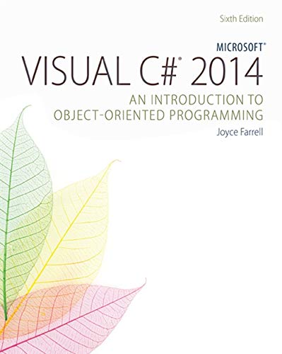 Book Cover Microsoft Visual C# 2015: An Introduction to Object-Oriented Programming