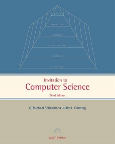 Computer Science  on Cover An Invitation To Computer Science  Java Version  3rd Edition
