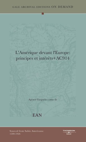 Book Cover L'AmÃ©rique devant l'Europe: principes et intÃ©rÃªts+AC914 (French Edition)