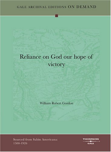 Book Cover Reliance On God Our Hope Of Victory