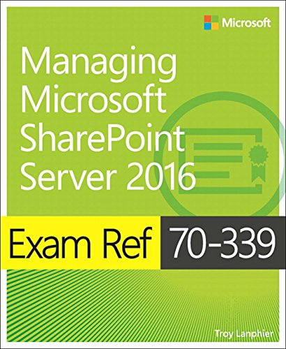 Book Cover Exam Ref 70-339 Managing Microsoft SharePoint Server 2016