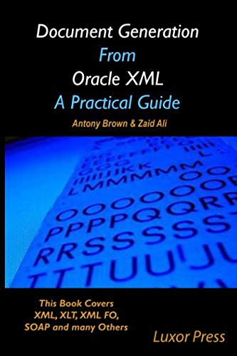 Book Cover Document Generation From Oracle XML A Practical Guide: Black and White Copy