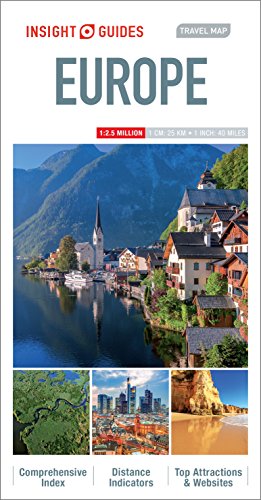 Book Cover Insight Guides: Travel Map Europe (Insight Travel Maps)