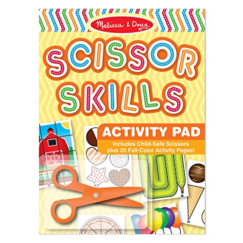 Book Cover Melissa & Doug Scissor Skills Activity Book With Pair of Child-Safe Scissors (20 Pages)