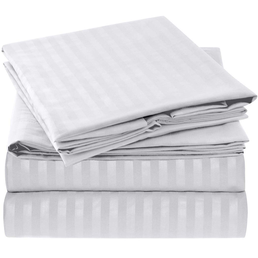 Book Cover Mellanni King Size Sheet Set - 4 Piece Iconic Collection Bedding Sheets & Pillowcases - Extra Soft, Cooling Bed Sheets - Deep Pocket up to 16