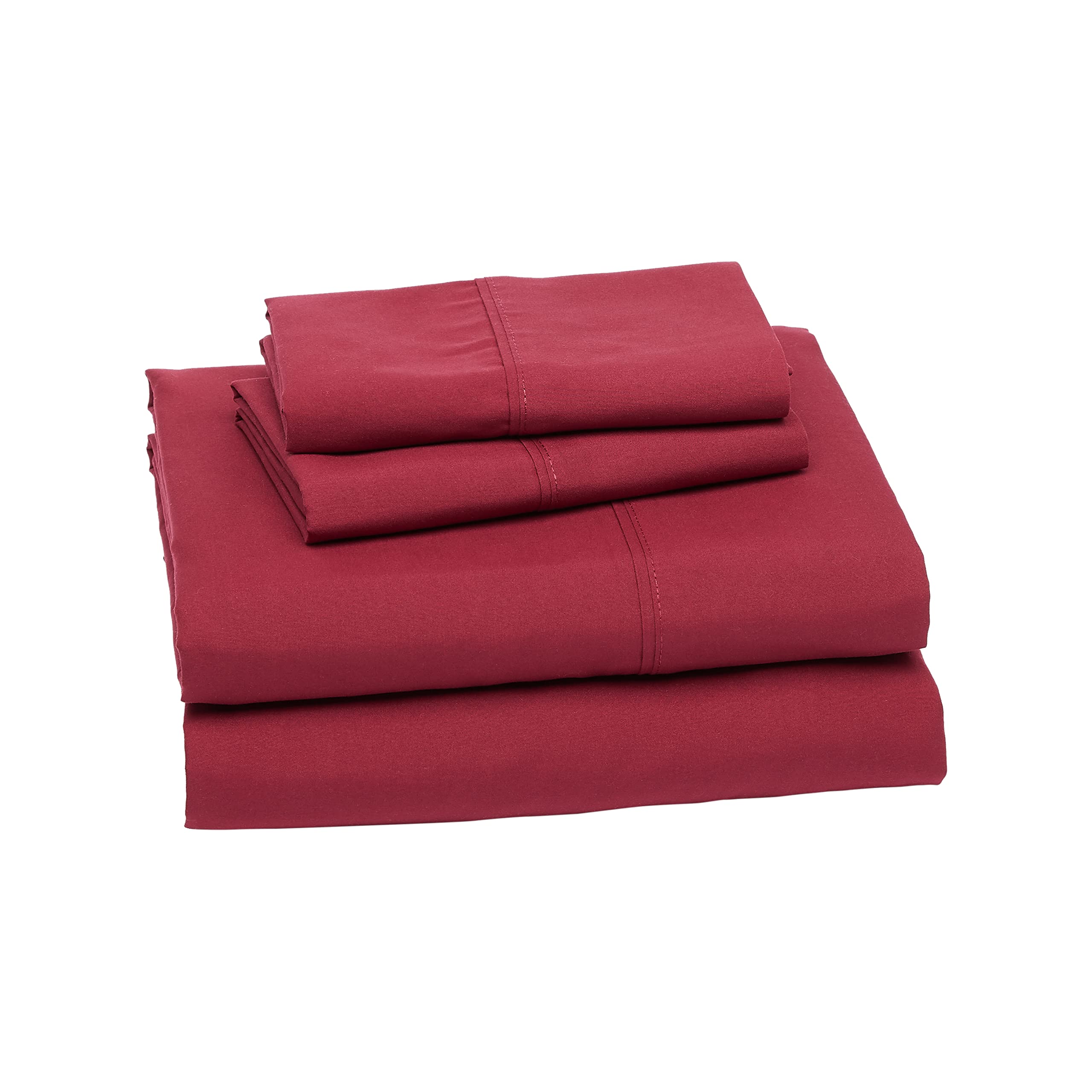 Book Cover Amazon Basics Lightweight Super Soft Easy Care Microfiber 4 Piece Bed Sheet Set With 14