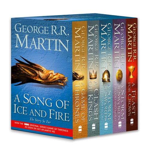 Book Cover A Game of Thrones: A Song of Ice and Fire, Vol. 1-4: A Game of Thrones / A Clash of Kings / A Storm of Swords: Steel and Snow / A Storm of Swords: Blood and Gold