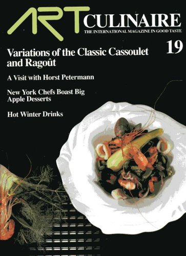Book Cover Art Culinaire 22 The International Magazine in Good Taste