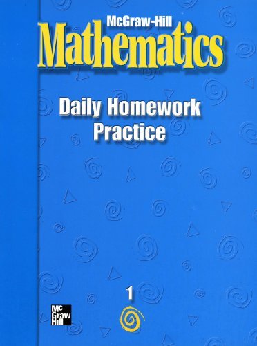 Book Cover McGraw-Hill Mathematics: Daily Homework Practice (Grade 1)