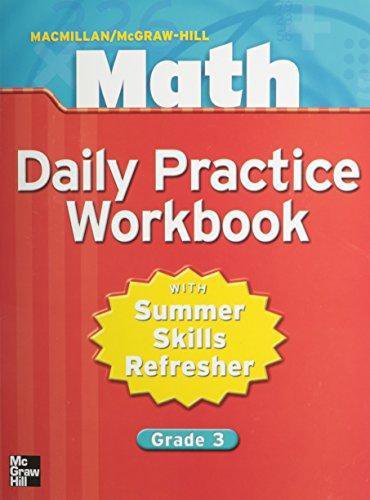 Book Cover Math Daily Practice Workbook: With Summer Skills Refresher, Grade 3 (MMGH MATHEMATICS)