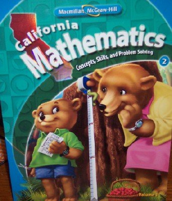Book Cover California Mathematics Grade 2 (Volume 1)