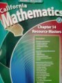Book Cover Chapter 14 Resouce Masters Grade 2 (California Mathematics, Math Connects)