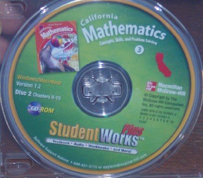 Book Cover California Mathematics Student Works Plus, Grade 3 (Concepts, Skills, and Problem Solving, 2 Disc Set)