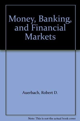 Book Cover Money, Banking, and Financial Markets