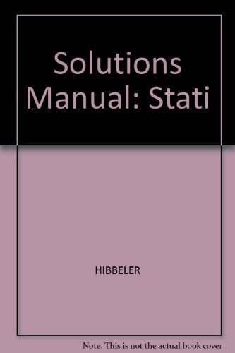 Book Cover Solutions Manual Engineering Mechanics: Statics