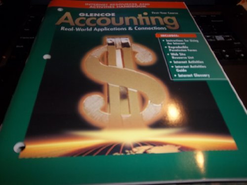 Book Cover Glencoe Accounting First-Year Course Internet Resources and Activities Handbook. (Paperback)