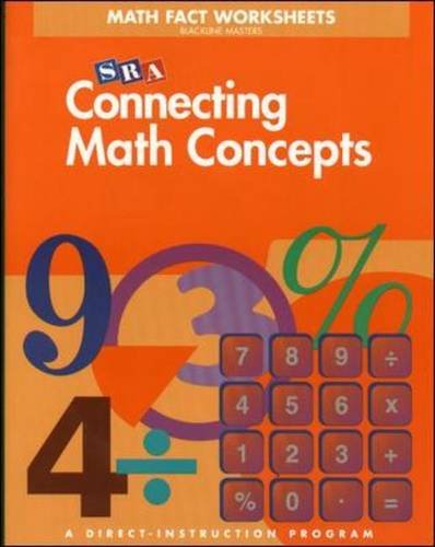 Book Cover Connecting Math Concepts Math Fact Worksheets, Level B (Blackline Masters)