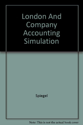 Book Cover London And Company Accounting Simulation