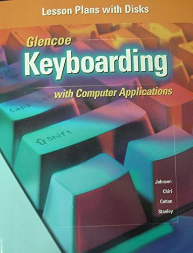 Book Cover Keyboarding with Computer Applications - Lesson Plans with Disks