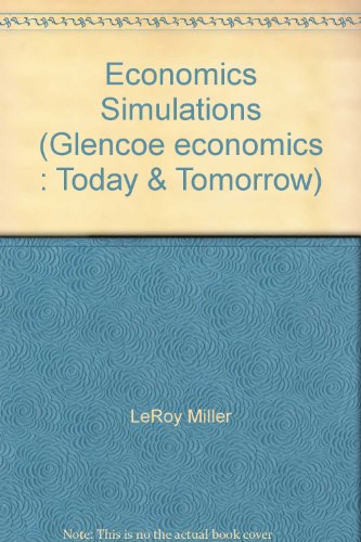 Book Cover Economics Simulations (Glencoe economics : Today & Tomorrow)