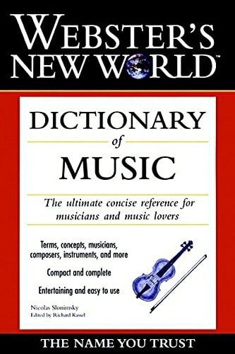 Book Cover Webster's New World Dictionary of Music