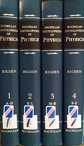 Book Cover Macmillan Encyclopedia of Physics (4 Volume Set)