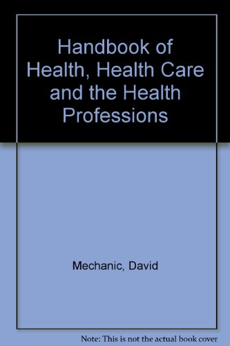 Book Cover Handbook of Health, Health Care, and the Health Professions