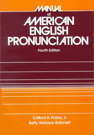 Book Cover Manual of American English Pronunciation