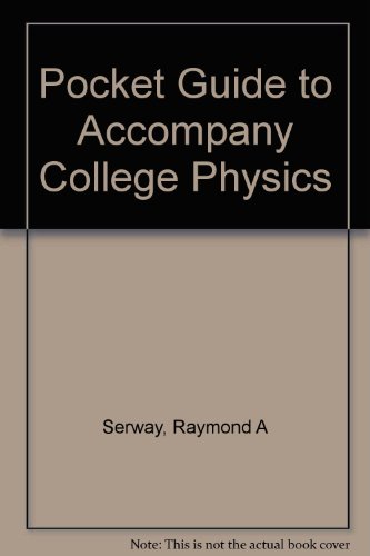 Book Cover Pocket Guide to Accompany College Physics