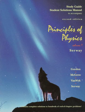 Book Cover Study Guide Student Solutions Manual to Accompany Principles of Physics