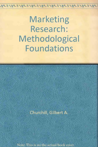 Book Cover Marketing Research: Methodological Foundations
