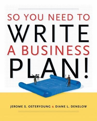 Book Cover So You Need to Write a Business Plan