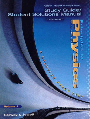 Book Cover Study Guide Student Solutions Manual to Accompany Principles of Physics (Volume 2)