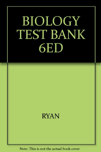 Book Cover BIOLOGY TEST BANK 6ED