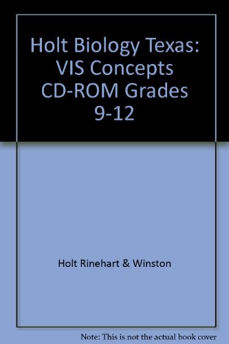 Book Cover Holt Biology Texas: Vis Concepts CD-ROM Grades 9-12