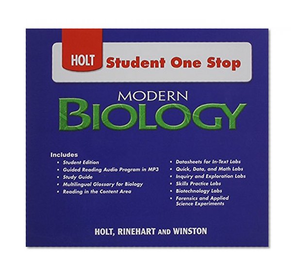 Book Cover Holt Student One Stop: Modern Biology