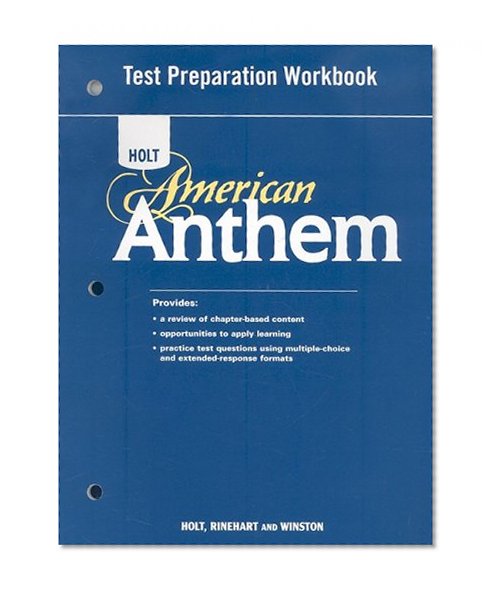 Book Cover American Anthem: Test Preparation Workbook