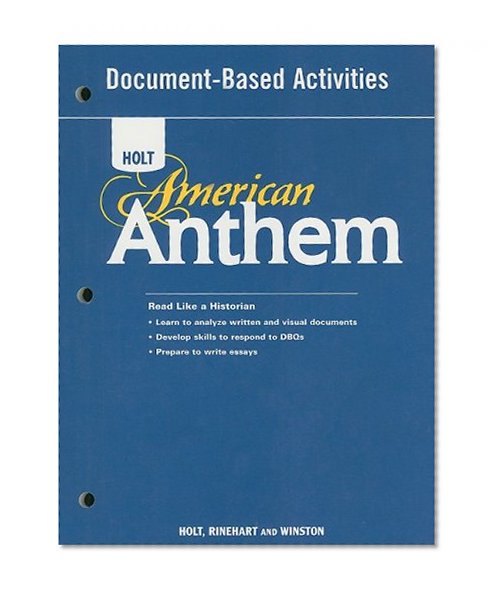 Book Cover American Anthem: DOC-BASE ACT AM ANTHEM 2007