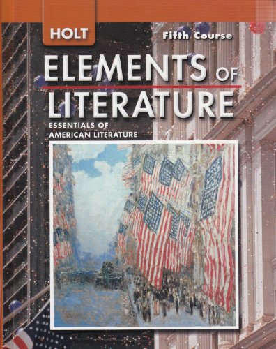 Book Cover Holt Elements of Literature:  Essentials of American Literature, 5th Course